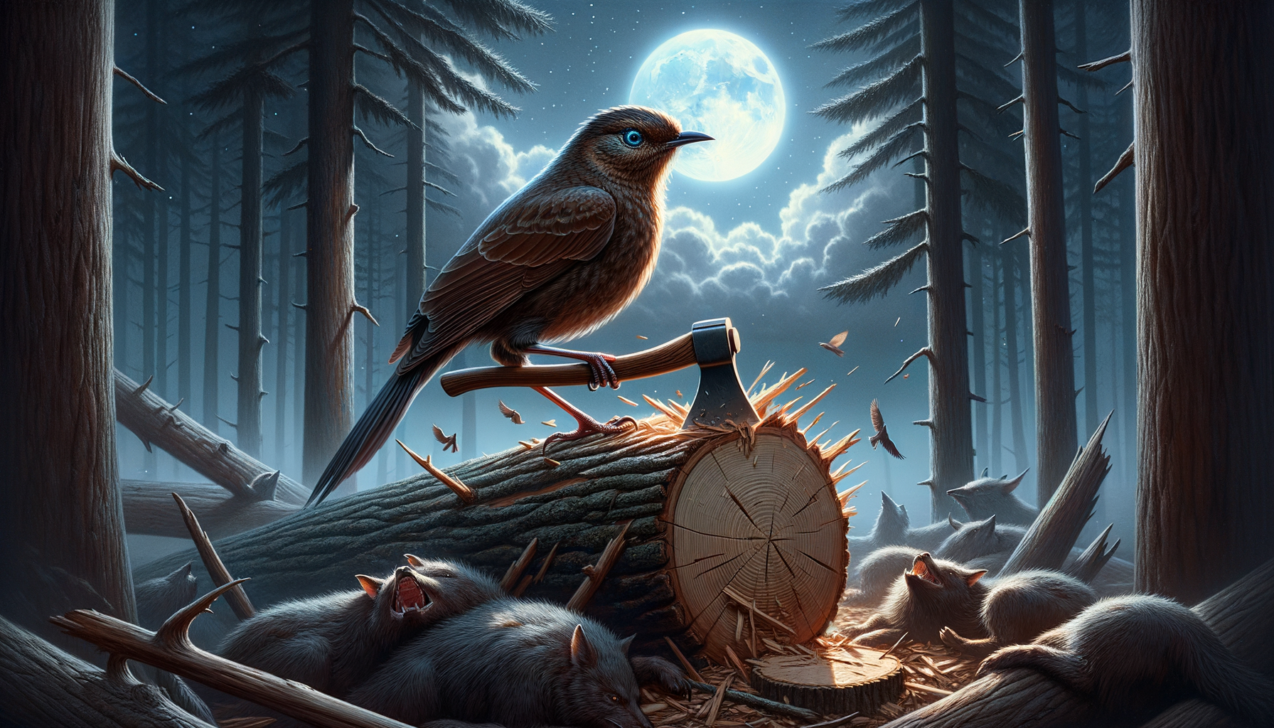 discover if your nightingale companion is the best tree chopper and beast slayer in this exciting adventure game.
