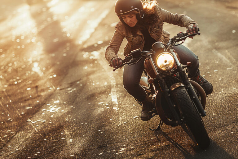 What are the common challenges faced when learning to ride a motorcycle?