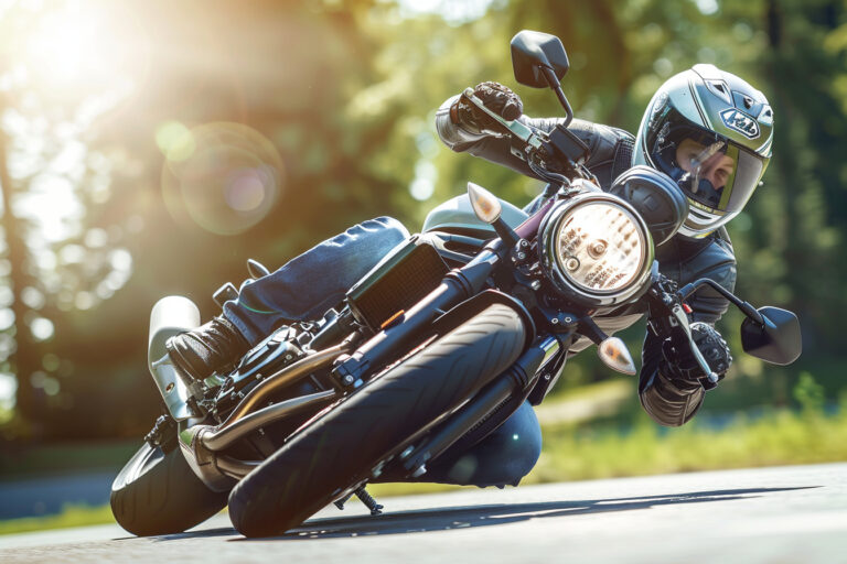 What are the common challenges of learning to ride a motorcycle?