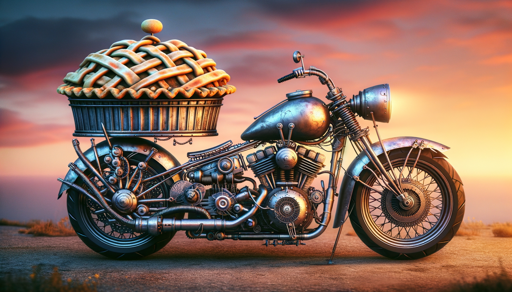 pie wagon is a custom motorcycle that delivers a unique concept, showcasing exceptional design and craftsmanship.