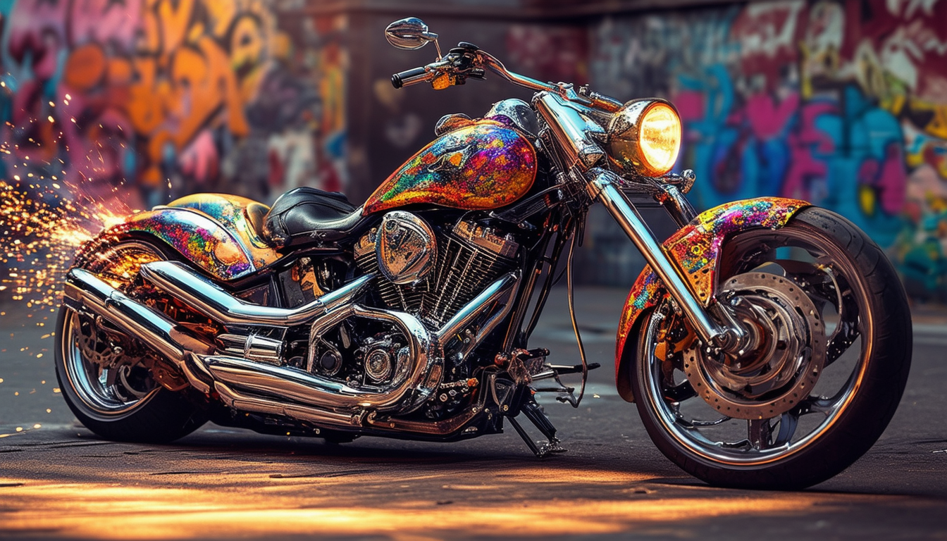 discover the incredible world of motorcycle art that will leave you speechless! explore unique designs and stunning visuals that celebrate the spirit of biking in ways you've never imagined.