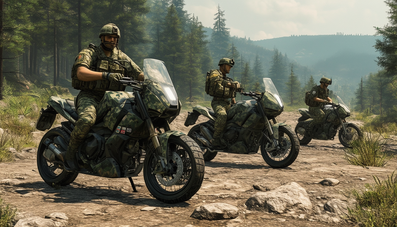 explore the innovative electric motorcycles currently in use by russian troops, highlighting their features, advantages, and role in modern military operations.