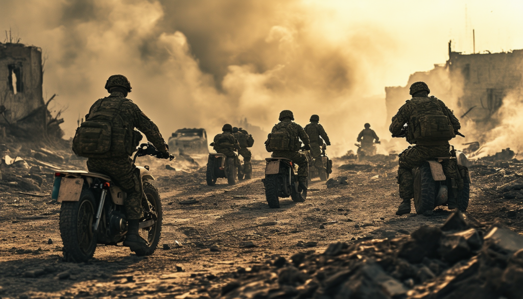 explore how russian forces are reviving classic warfare strategies by incorporating motorcycles and quad bikes into their tactical operations. discover the implications of this blending of traditional and modern warfare techniques.