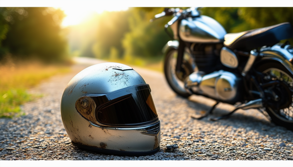 explore the crucial role a helmet plays in motorcycle safety. discover why finding a helmet on the ground near a motorcycle can indicate potential risks and the importance of protective gear in preventing injuries.