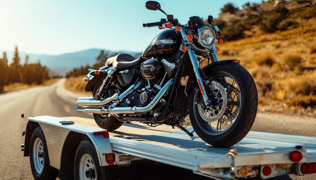 discover essential tips for securely strapping down your motorcycle during transport in 'motorcycle transport 101'. ensure your bike's safety with expert advice on the best practices and techniques for safe transport.