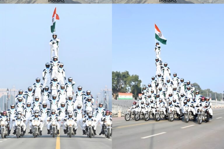 Motorcycle Pyramid Record: 7 Bikes, 40 Riders, 6.22 Meters in Height