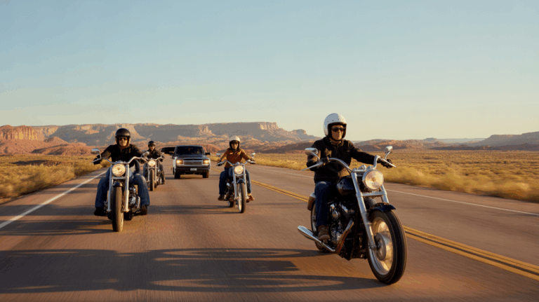 motorcyclists route66 cruisers